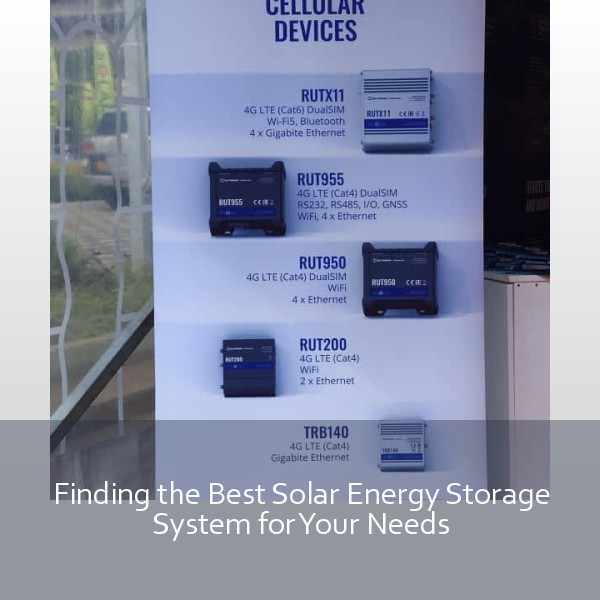 Finding the Best Solar Energy Storage System for Your Needs
